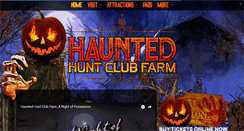 Desktop Screenshot of hauntedhuntclubfarm.com